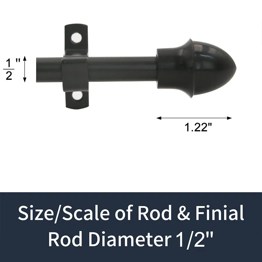 1/2 Cafe Rod Black - Image 4