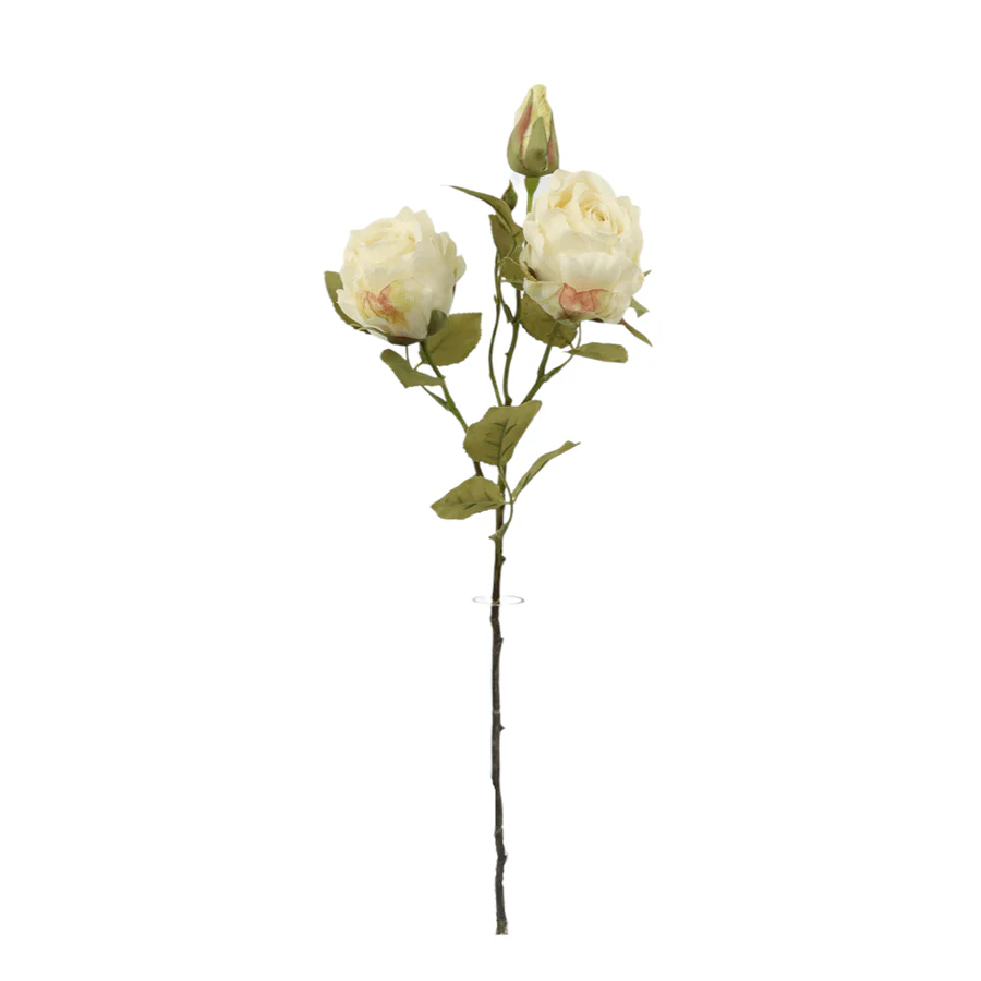 2 Heads Roses With Bud 55 cm