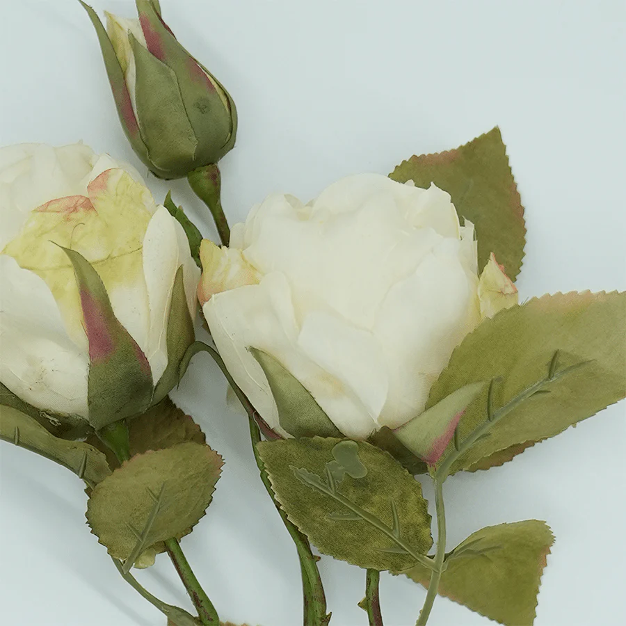 2 Heads Roses With Bud 55 cm - Image 3