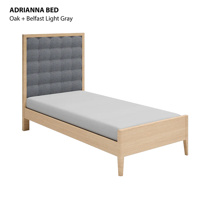 Adrianna 36x75" Bed - Oak - Image 4