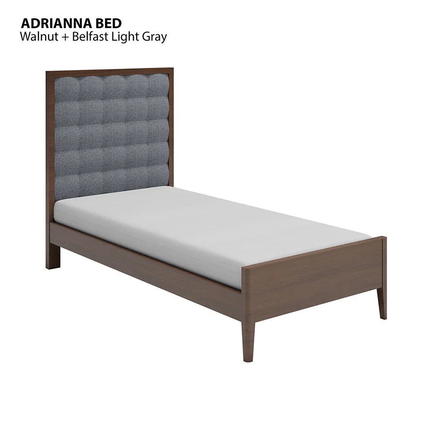 Adrianna 36x75" Bed - Walnut Brown - Image 4