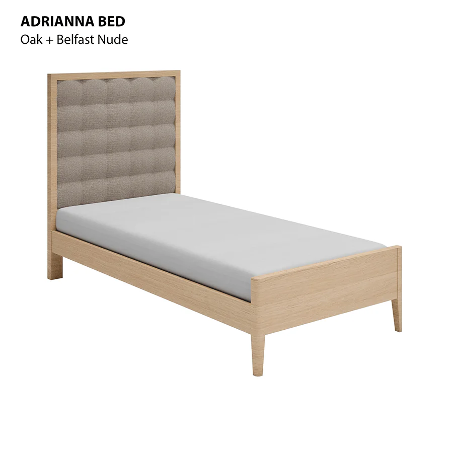 Adrianna 48x75" Bed - Oak - Image 4