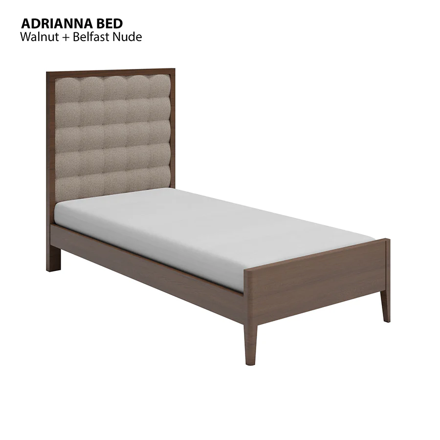 Adrianna 48x75" Bed - Walnut Brown - Image 3