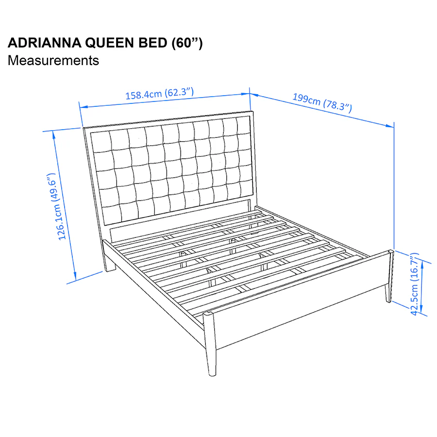 Adrianna 60x75" Bed - Walnut Brown - Image 5