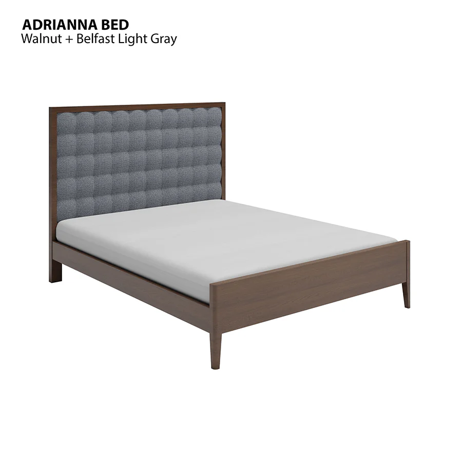 Adrianna 72x75" Bed - Walnut Brown - Image 4