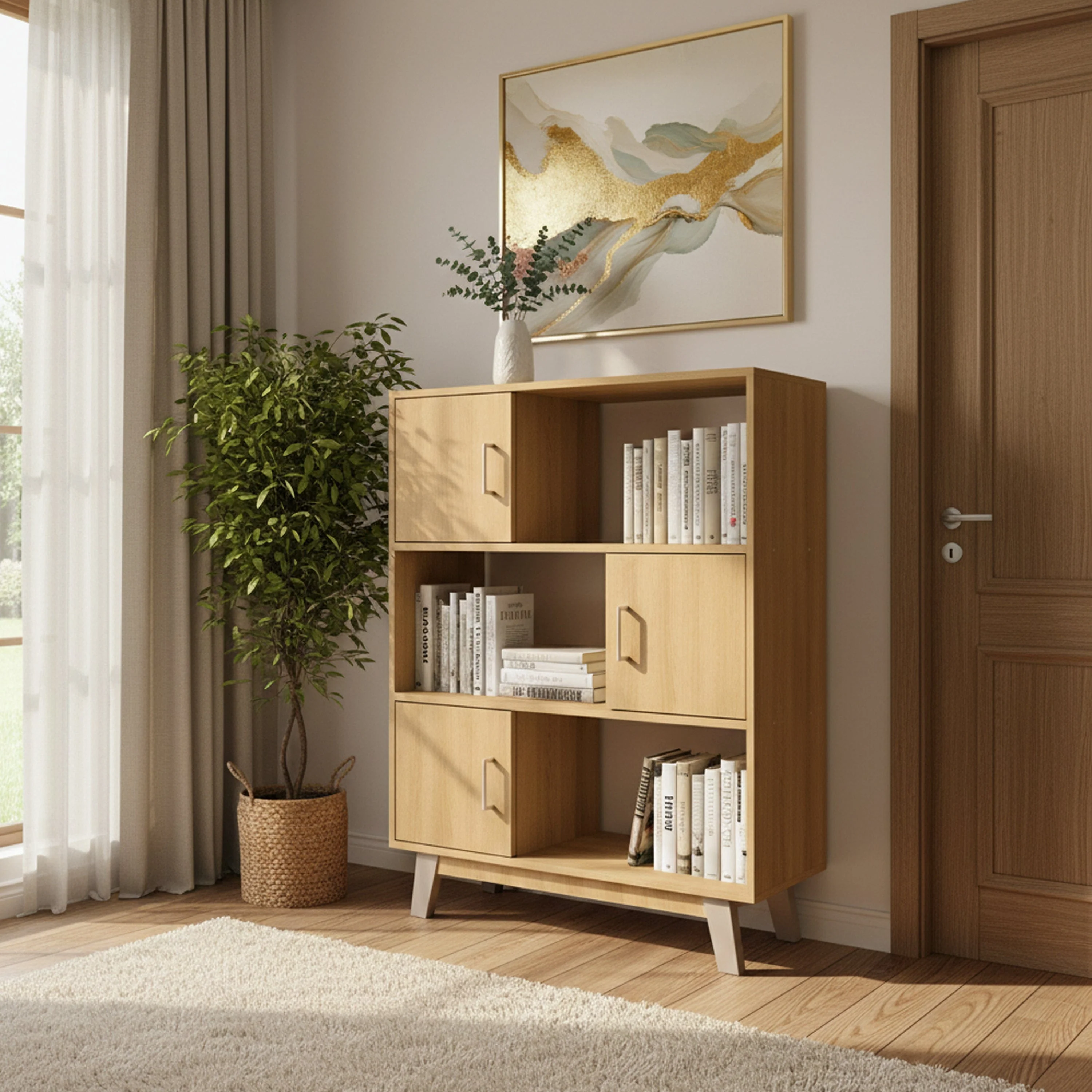 Aiden 80 cm Mid Bookcase - Image 12
