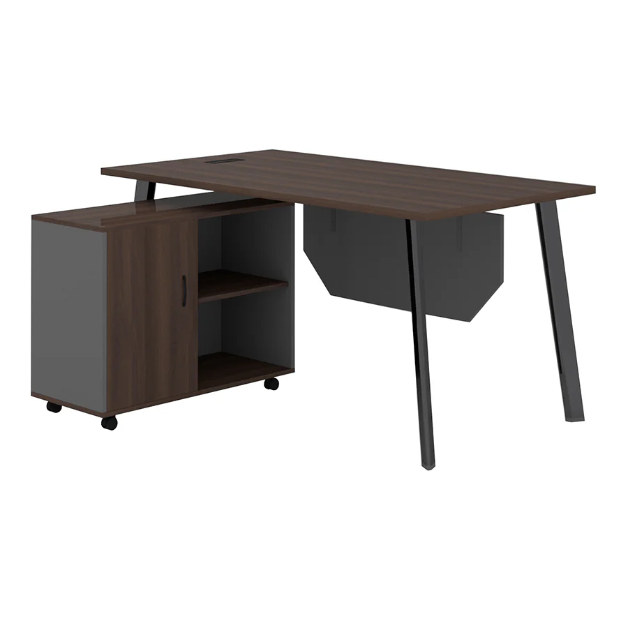 Alice 160 cm Executive Desk with Mobile Cabinet - Image 7