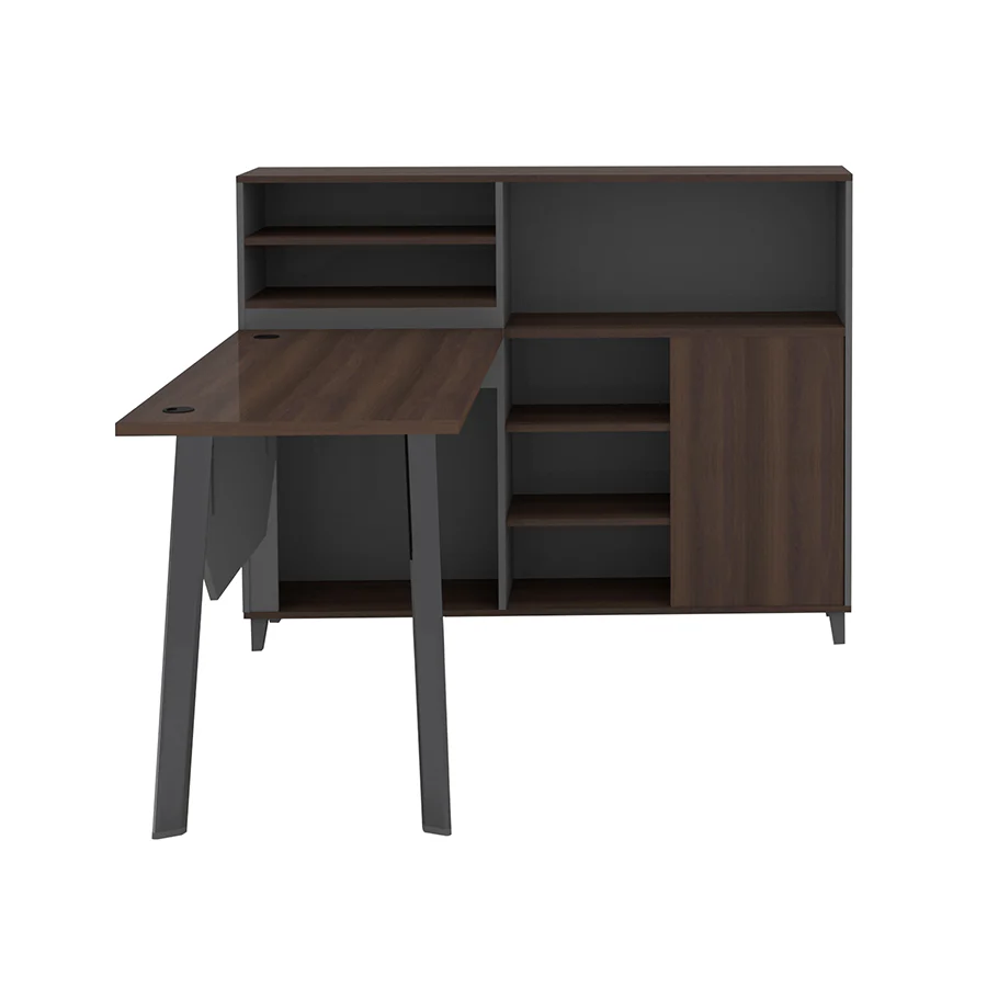 Alice 1S Desk with Side Storage Cabinet - Image 10