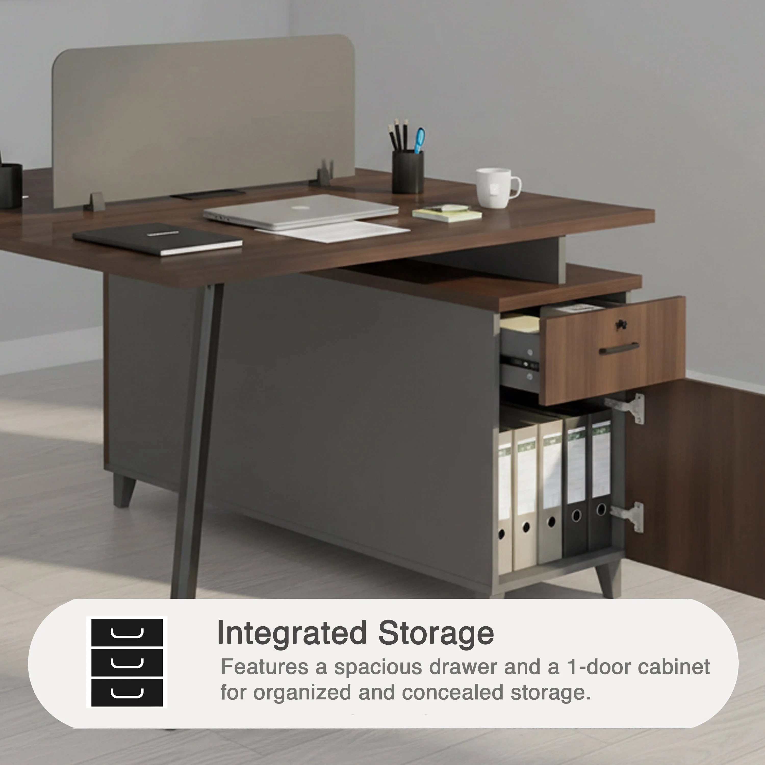 Alice 2-Seater Workstation Desk - Image 5