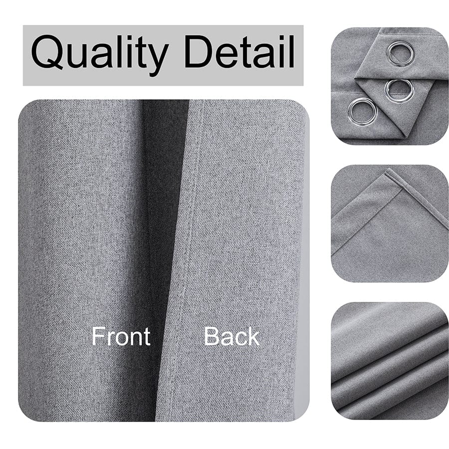 Alix Full Blackout Linen Curtain - Image 4