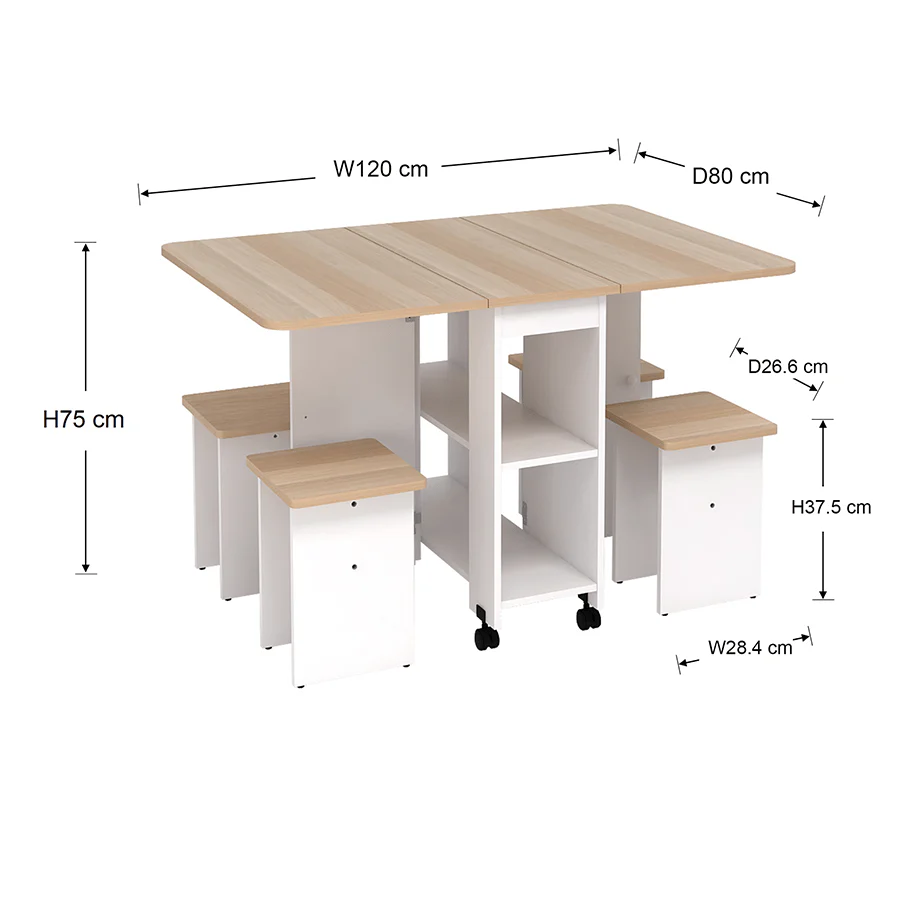 Allison 4 Seater Dining Set - Image 17