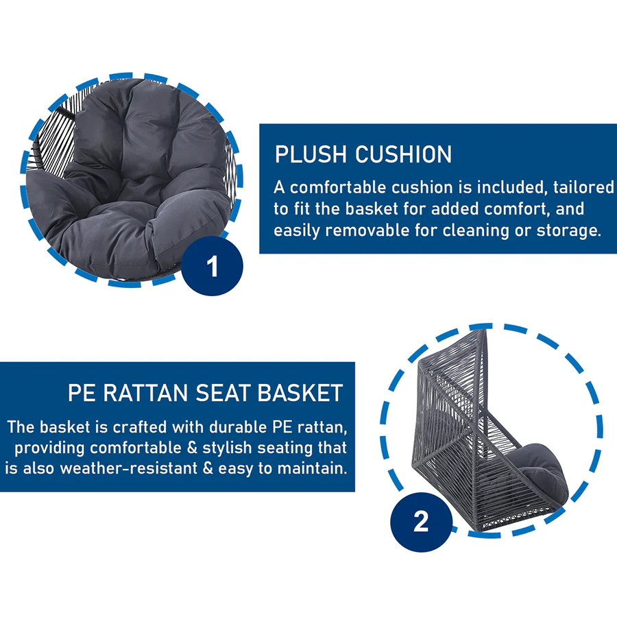 Althea Outdoor Hanging Chair - Image 10