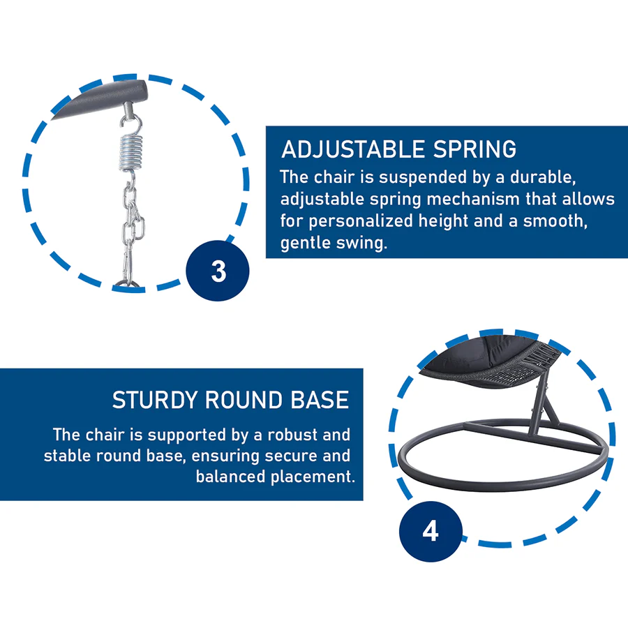 Althea Outdoor Hanging Chair - Image 11