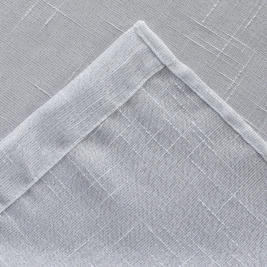 Alysin White Shiny Sheer Curtain - Image 10