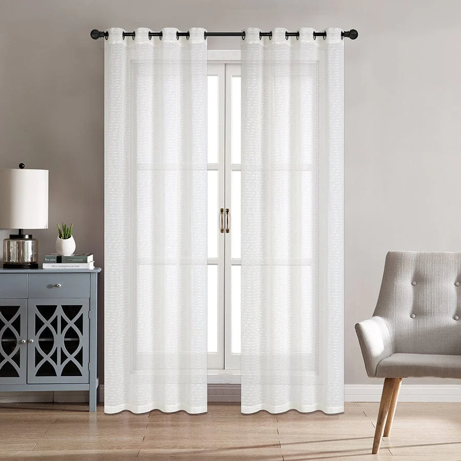 Amalie Beige Sheer Curtain - Image 2