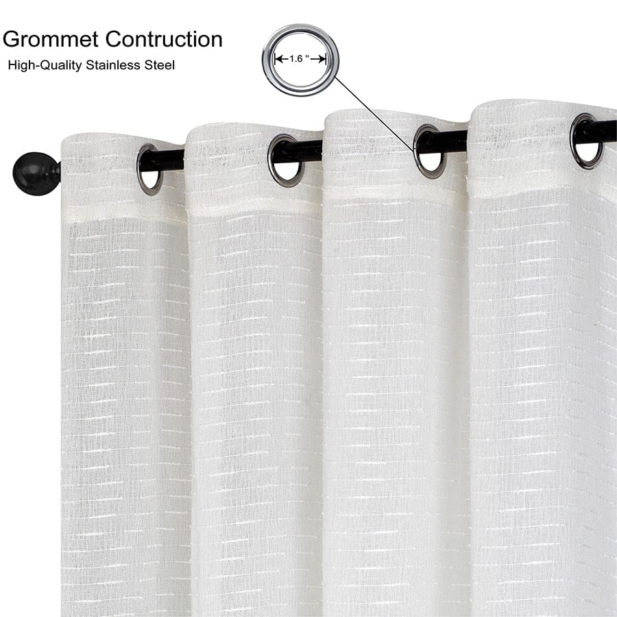 Amalie Beige Sheer Curtain - Image 5