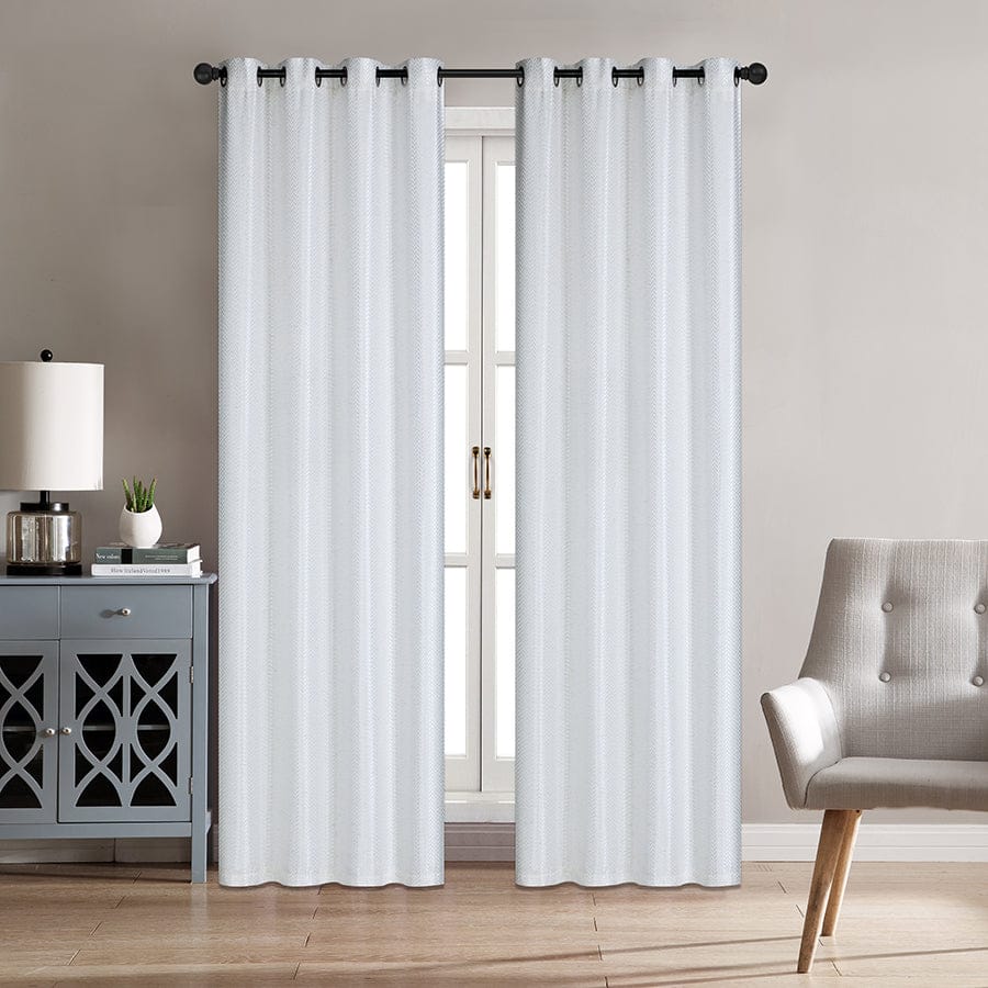 Aneta Pale Cream Crinkle Curtain - Image 2