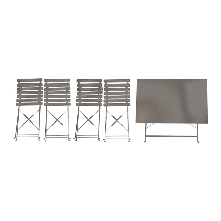 Ansel Outdoor Square 4 Seater Dining Set - Image 11