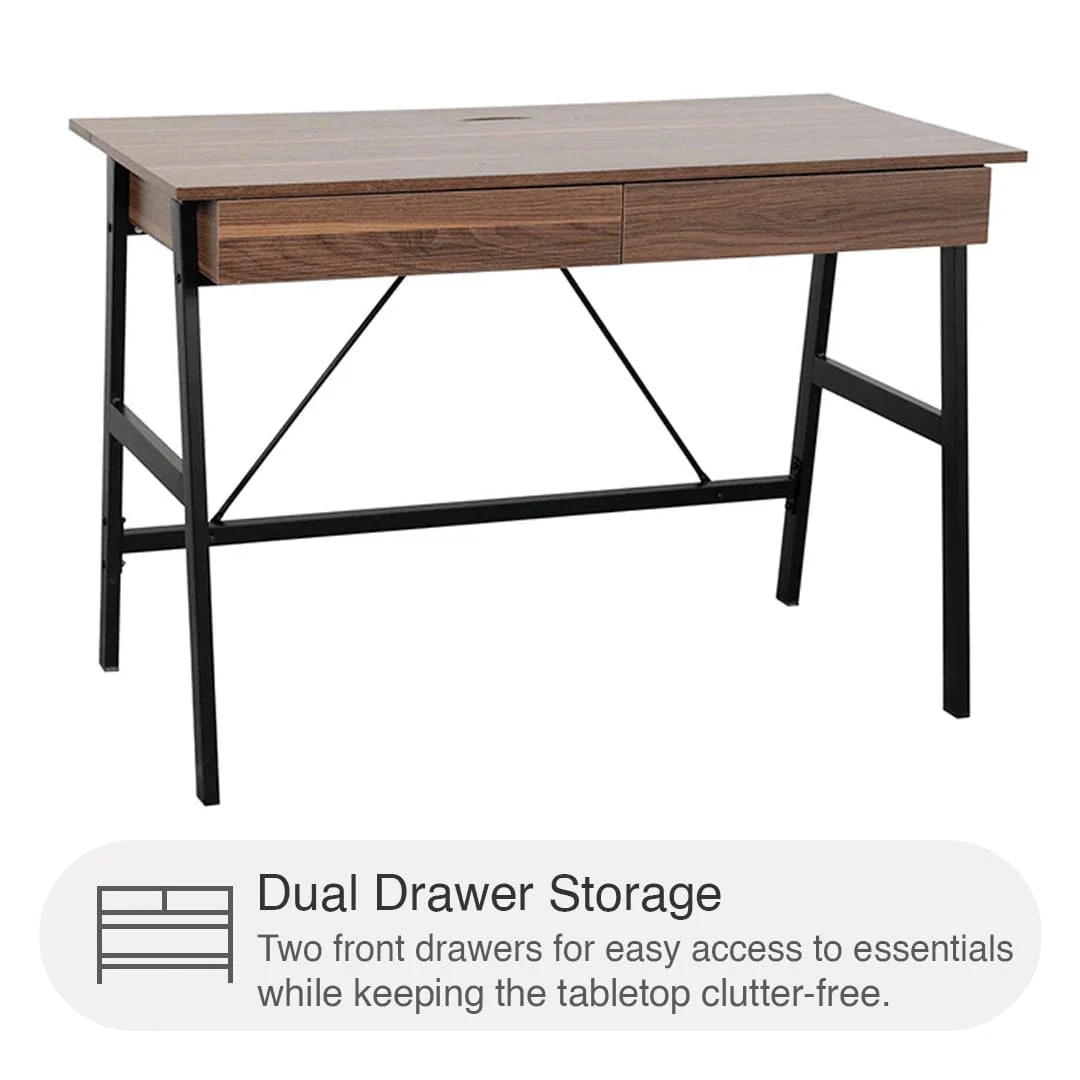 Archie 110 cm Writing Desk - Image 4