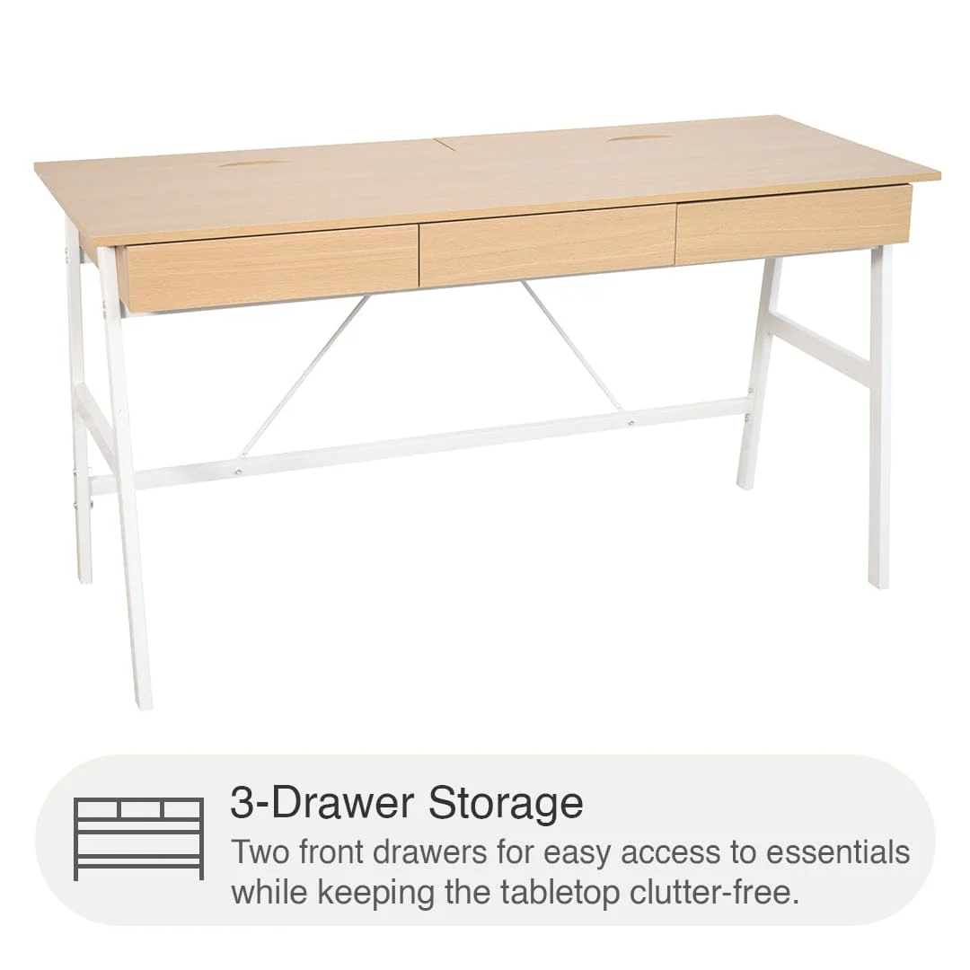 Archie 140 cm Writing Desk - Image 4