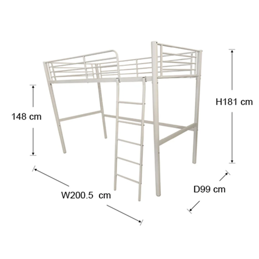 Ariella Metal Loft Bed - Image 17