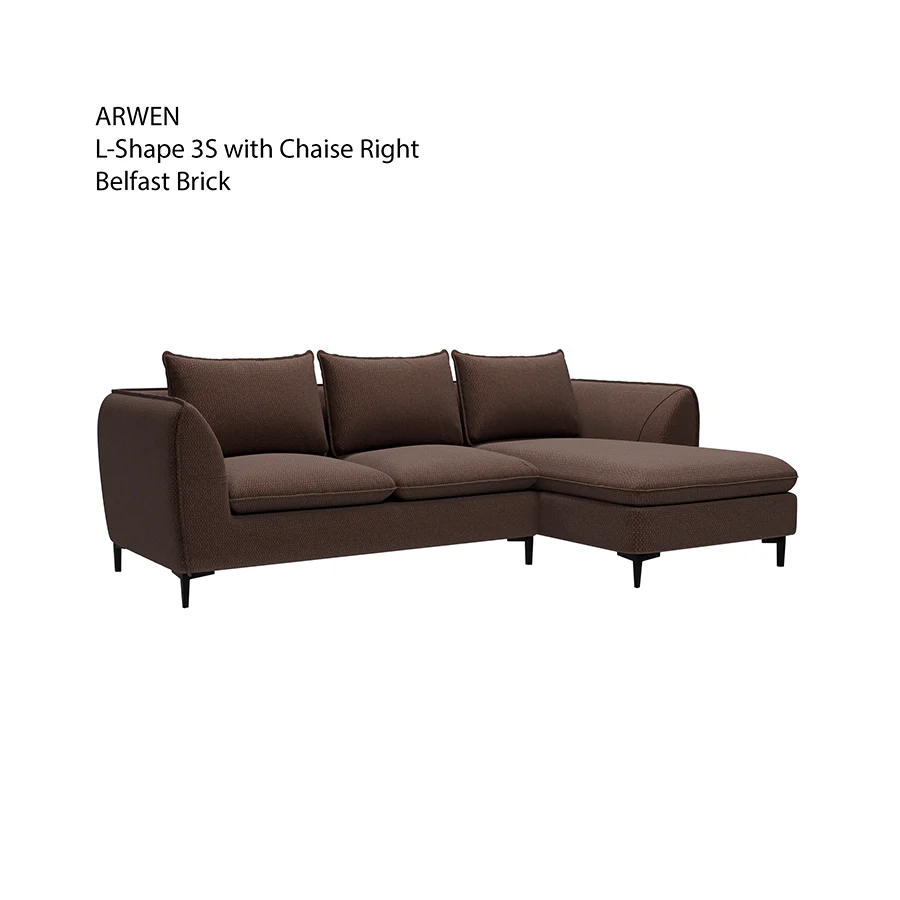 Arwen 3 Seat with Chaise (Right Facing) Sofa - Image 9