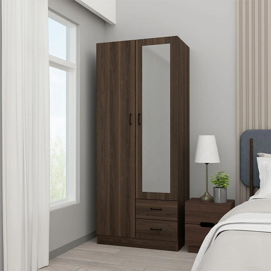 Asher 2 Door Wardrobe with Mirror - Image 30