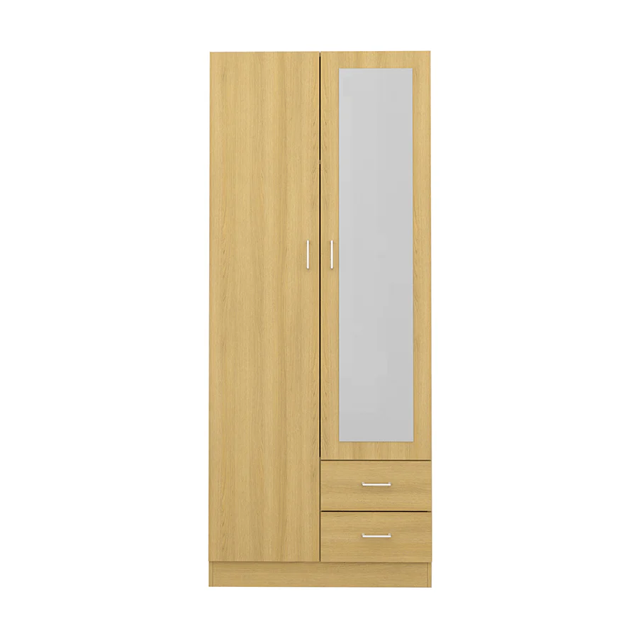 Asher 2 Door Wardrobe with Mirror - Image 4