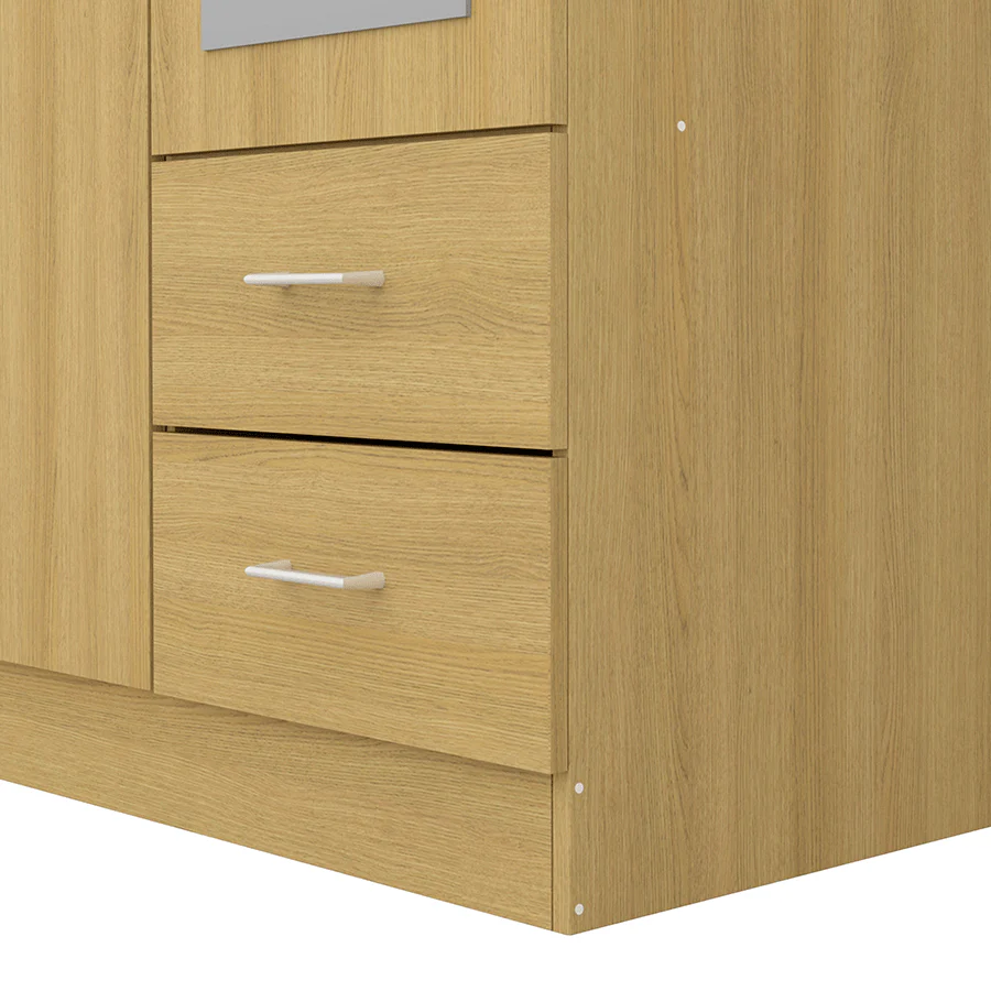 Asher 2 Door Wardrobe with Mirror - Image 8