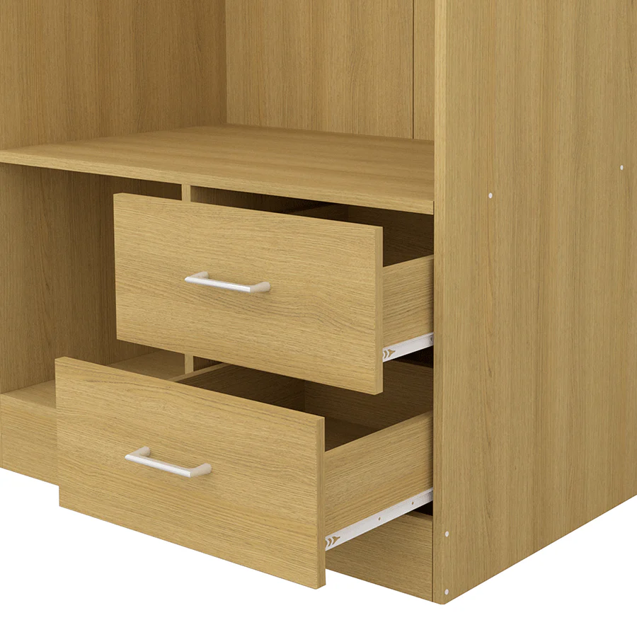 Asher 2 Door Wardrobe with Mirror - Image 9