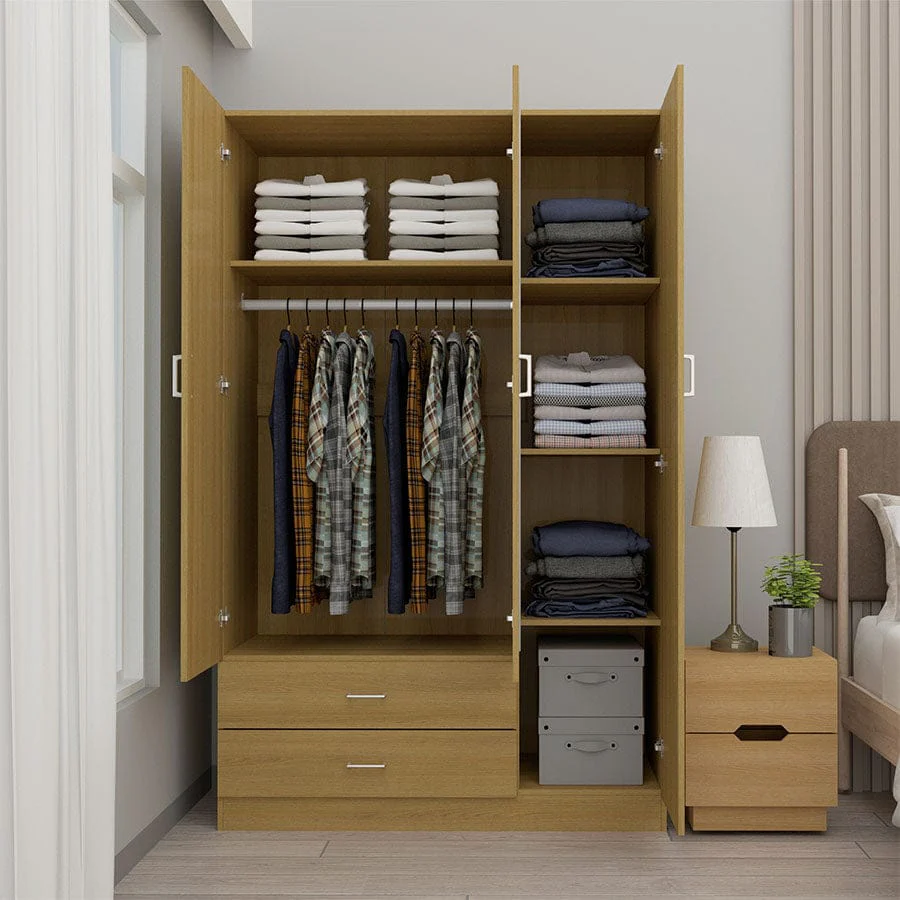 Asher 3 Door Wardrobe with Mirror - Image 16