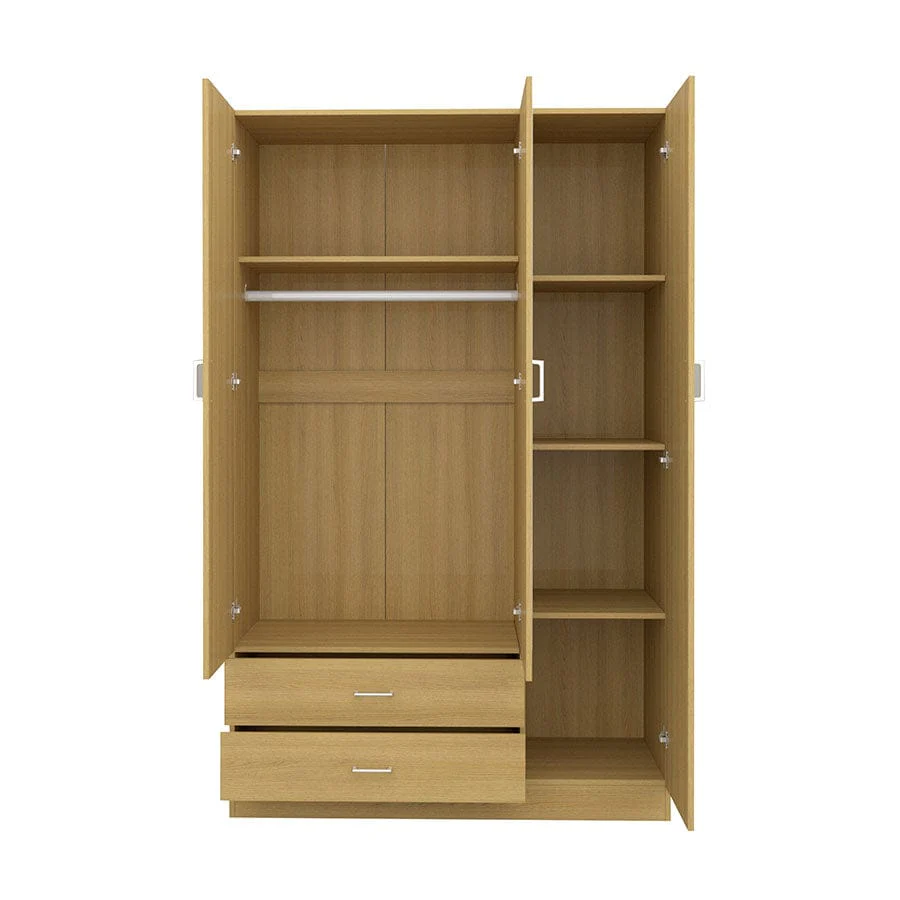 Asher 3 Door Wardrobe with Mirror - Image 19