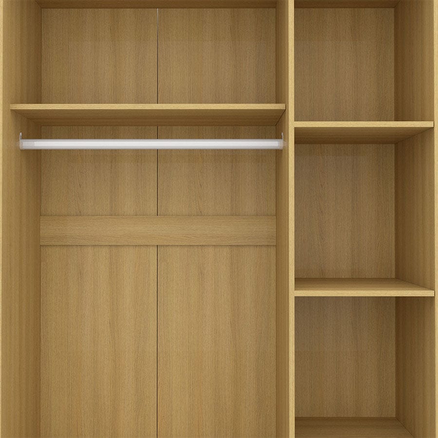 Asher 3 Door Wardrobe with Mirror - Image 20