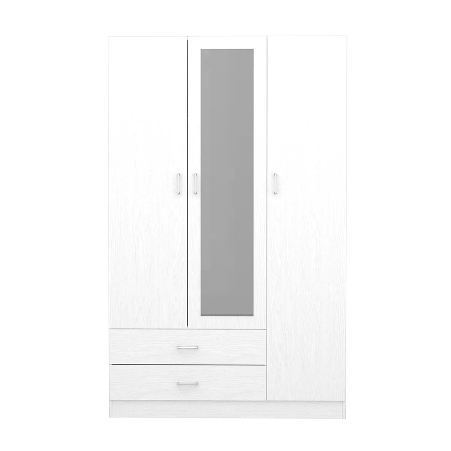 Asher 3 Door Wardrobe with Mirror - Image 4