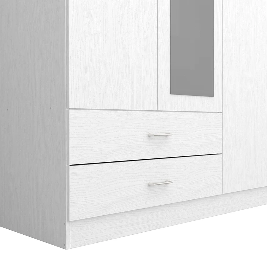 Asher 3 Door Wardrobe with Mirror - Image 9