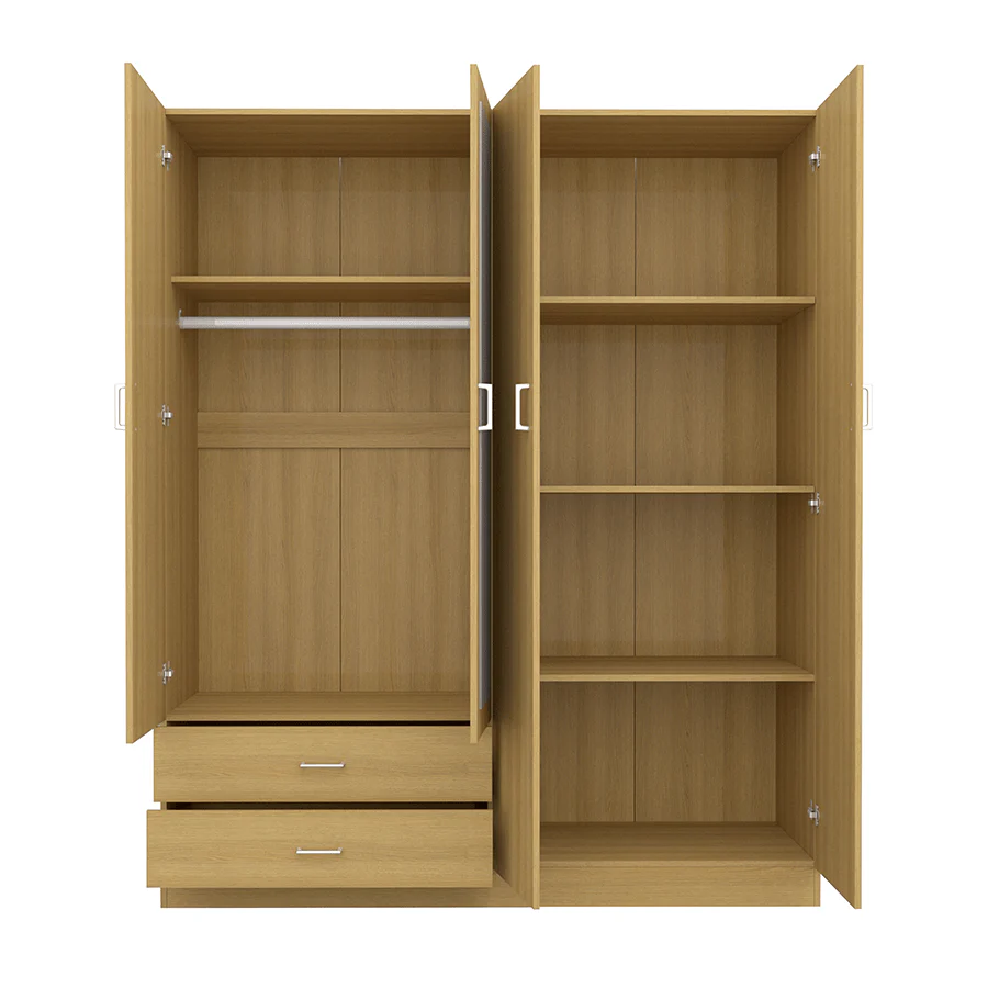 Asher 4 Door Wardrobe with Mirror - Image 20