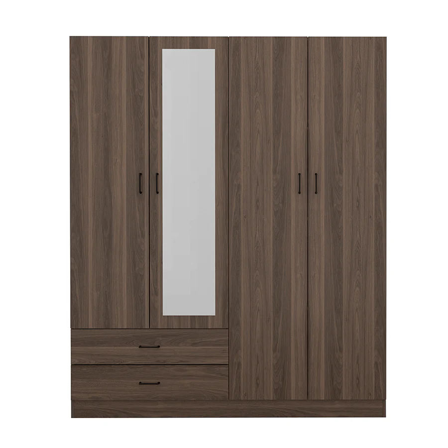Asher 4 Door Wardrobe with Mirror - Image 5