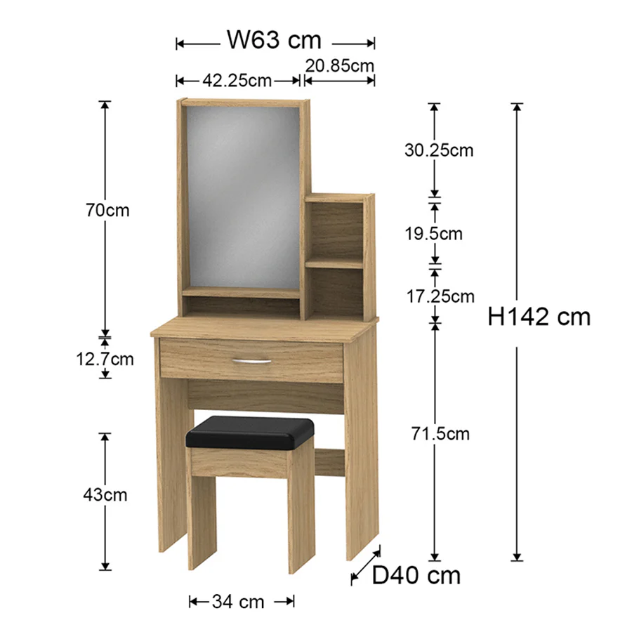 Aslan Dresser with Stool - Image 33