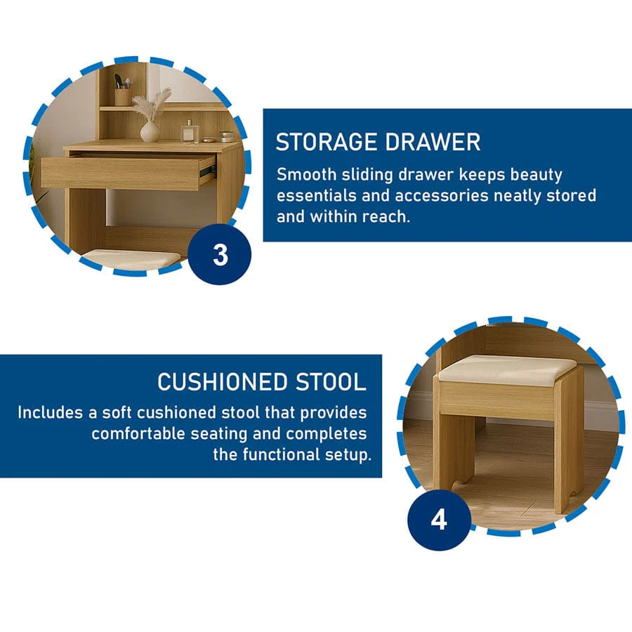 Miller Dresser With Stool - Image 30