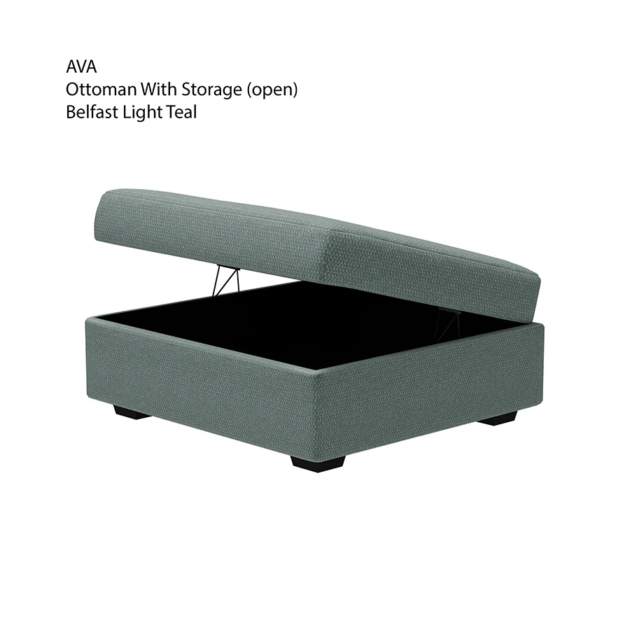 Ava Ottoman with Storage - Image 36