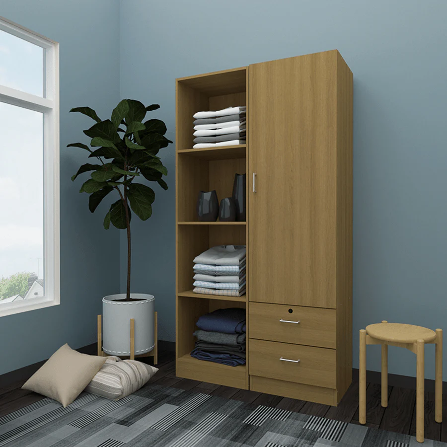 Averie 1 Door Wardrobe with 2 Drawer - Image 14