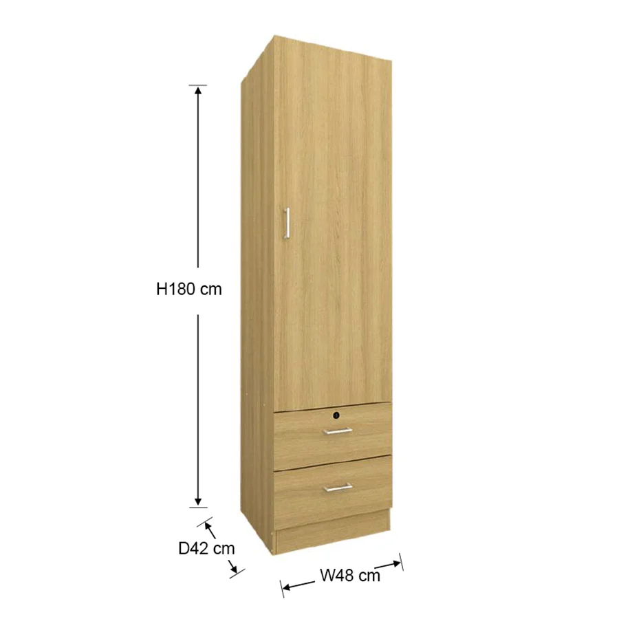 Averie 1 Door Wardrobe with 2 Drawer - Image 25