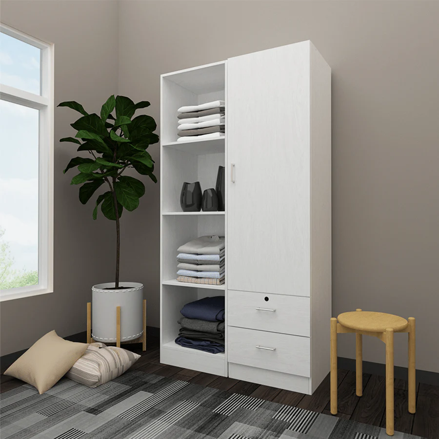 Averie 1 Door Wardrobe with 2 Drawer - Image 27