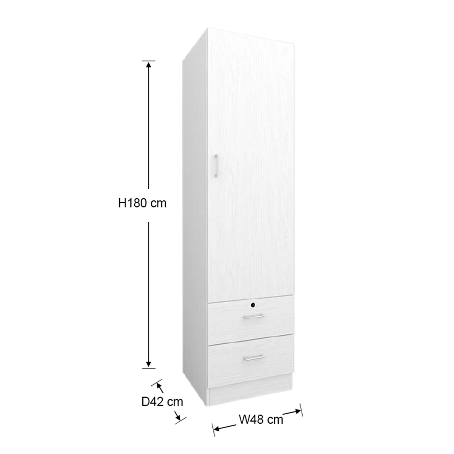 Averie 1 Door Wardrobe with 2 Drawer - Image 38