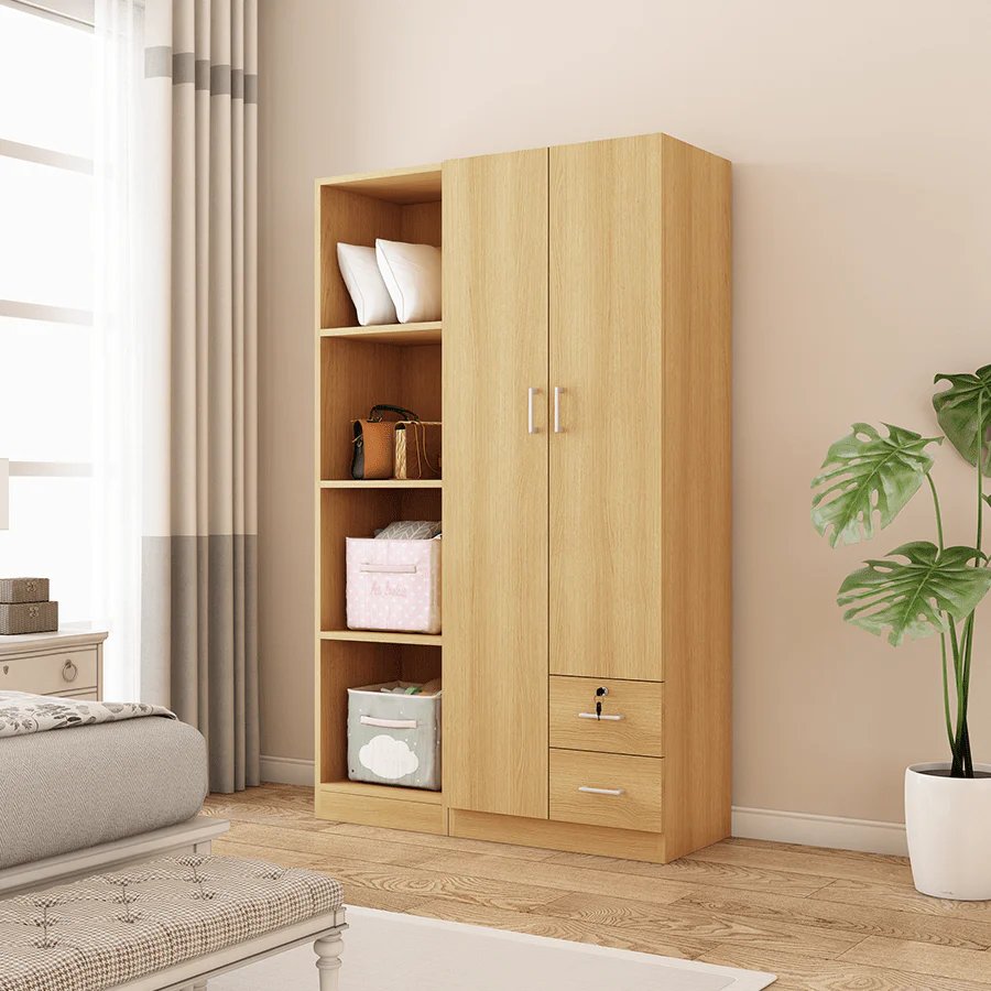 Averie 2 Door with 2 Shelves 2 Drawer Wardrobe - Image 16