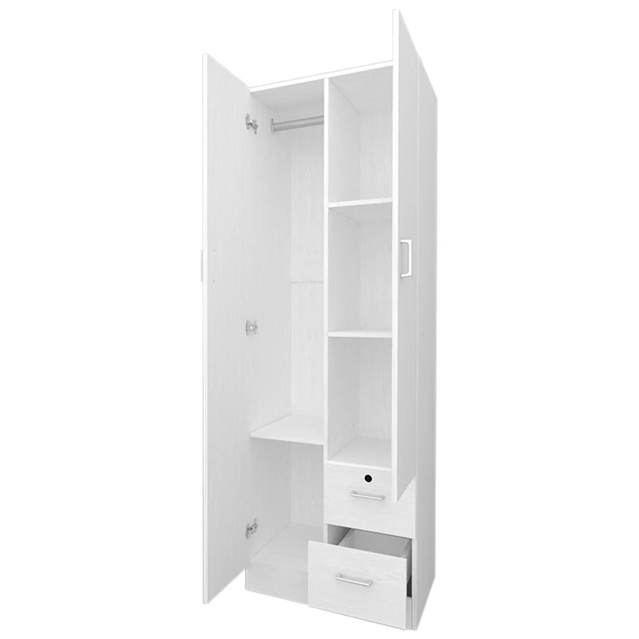 Averie 2 Door with 2 Shelves 2 Drawer Wardrobe - Image 7
