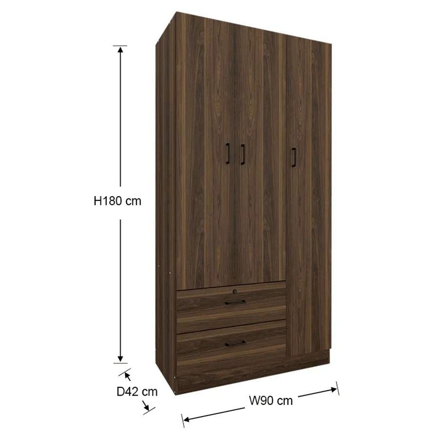 Averie 3 Door with 2 Drawer Wardrobe - Image 24