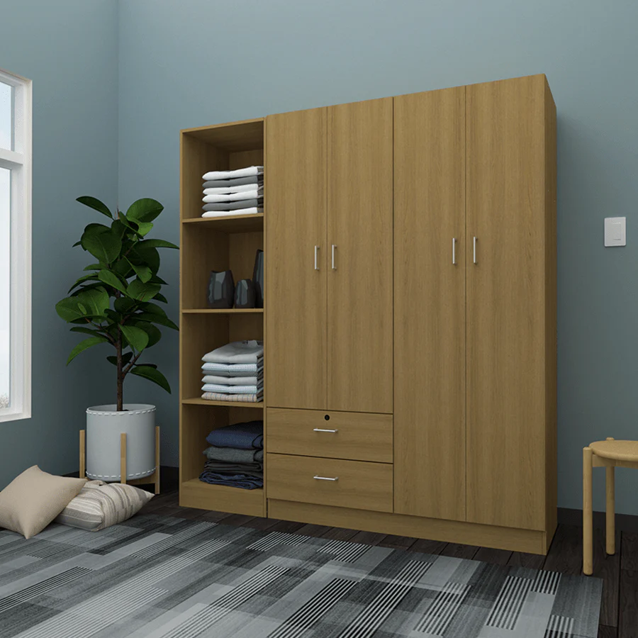 Averie 4 Door with 2 Drawer Wardrobe - Image 15