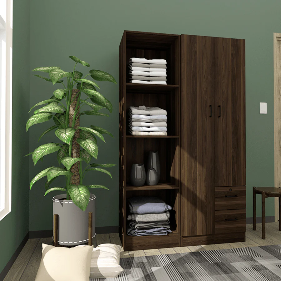 Averie Open Wardrobe with 4 Shelves - Image 11
