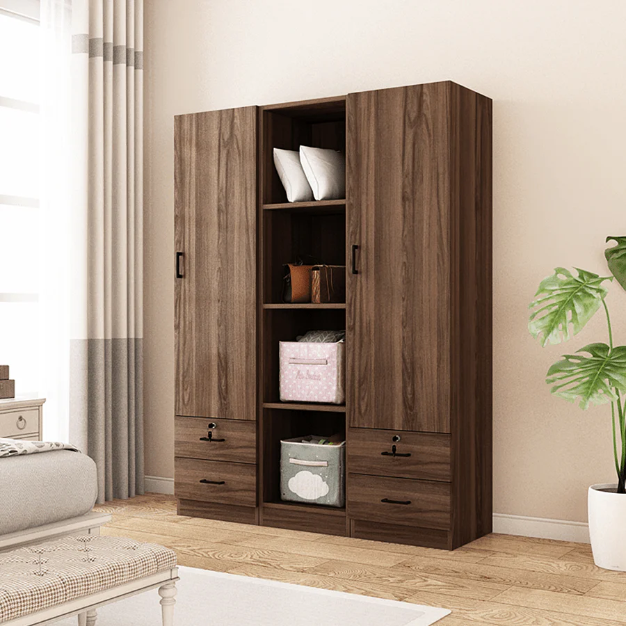 Averie Open Wardrobe with 4 Shelves - Image 12